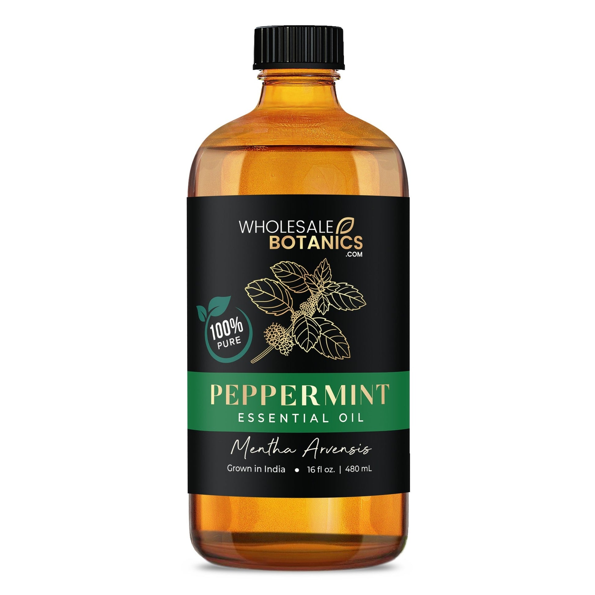 Peppermint Essential Oil – Mentha Arvensis 16 oz Essential_Oil