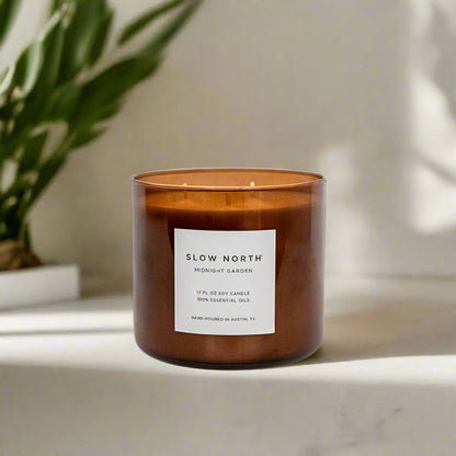 Midnight Garden (Lavender + Rosemary + Geranium) - 3-Wick Candle