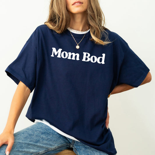 Mom Bod, Comfort Colors Tshirt, Mother's Day, Mama, Comfort Colors Tshirt – Navy T-Shirt