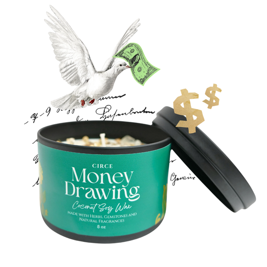Money Drawing Prosperity Candle – 8‑oz Abundance Ritual Candle –