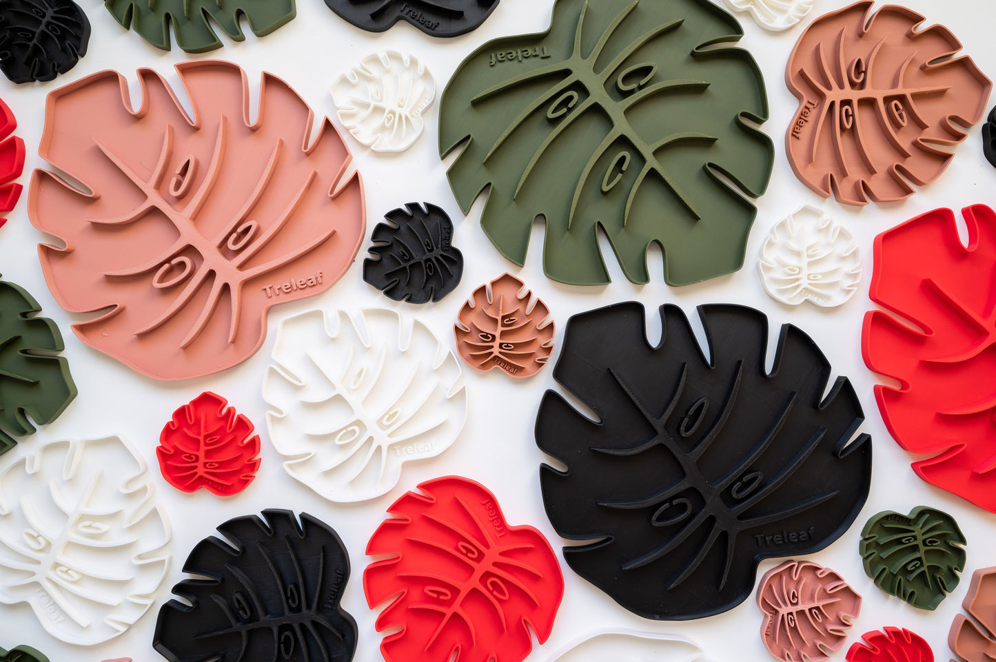 Tera Sausr - Leaf-shaped Pot Saucer - Drip tray for houseplants - Humidity tray