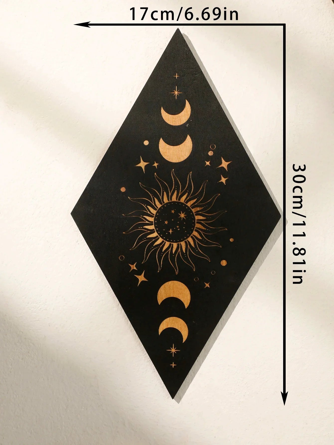 Wood Witchy Wall Plaques – MOON 1 PC home decor