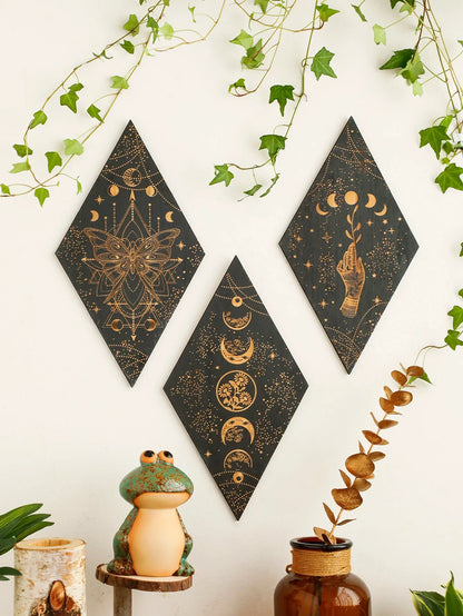 Moon Phase Wall Plaques – home decor