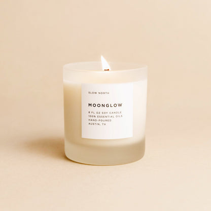 Moonglow - (Patchouli + Cinnamon + Black Pepper) – Frosted Candles