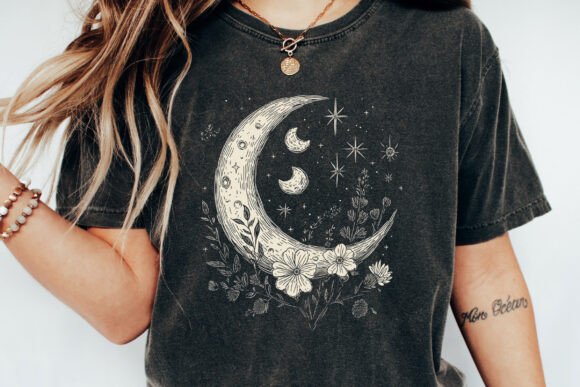 Moons and Stars - UNISEX Shirt – mens printed