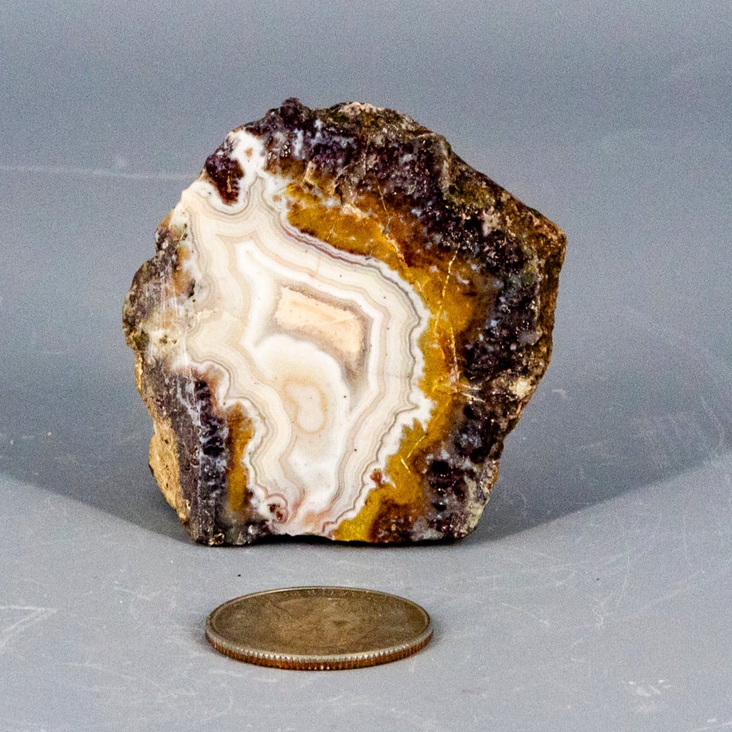 Moroccan Agate Geode Slice – Moroccan Agate 84g - 1.00" x 1.50" Geodes