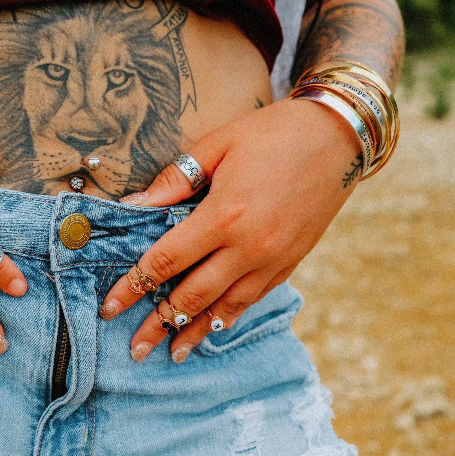 Mushroom Silver Ring – Hand Stamped Nature-Inspired Jewelry