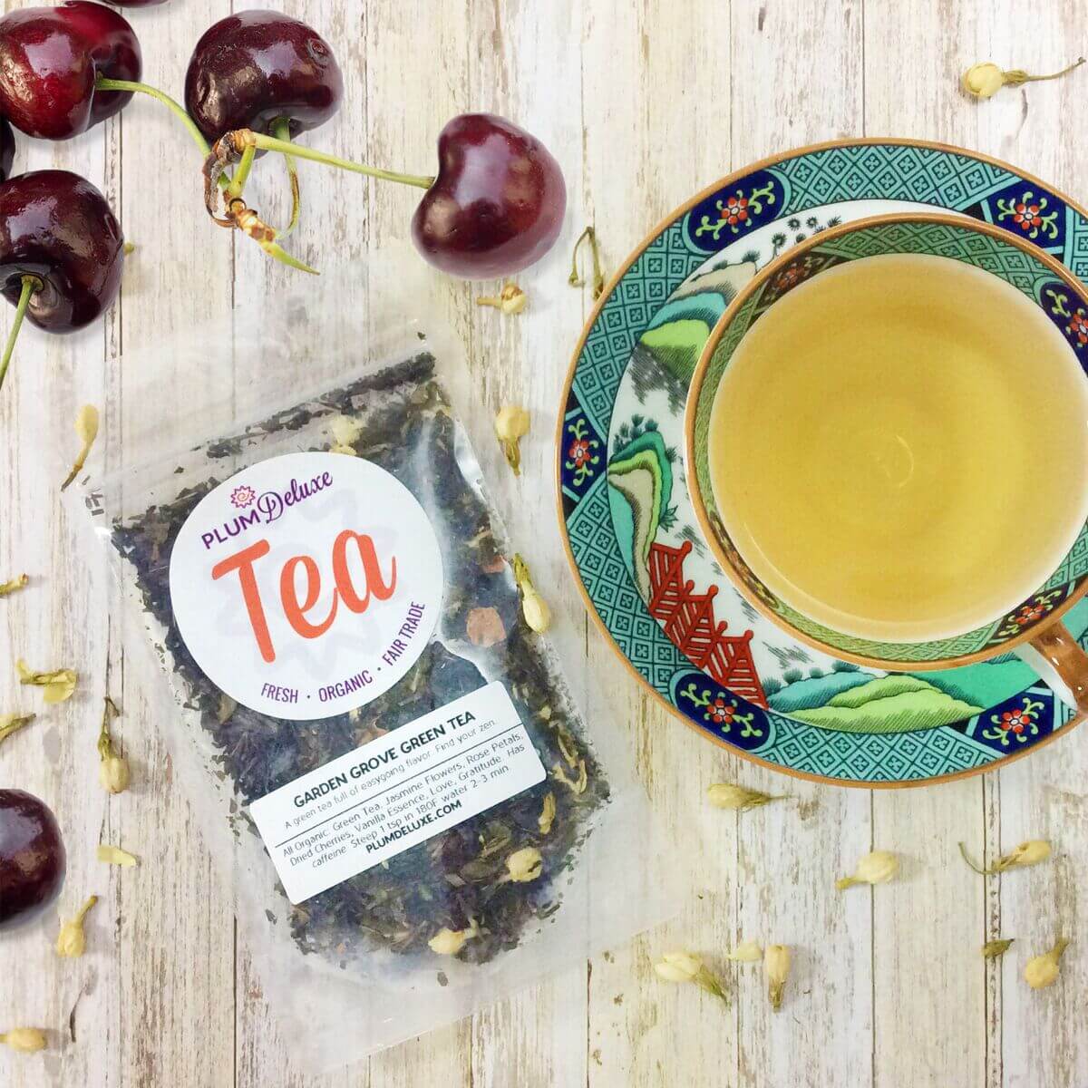 Garden Grove Green Tea (Jasmine - Cherry)