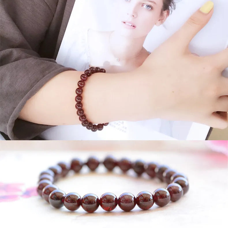 Natural Garnet Energy Revive Bracelet –