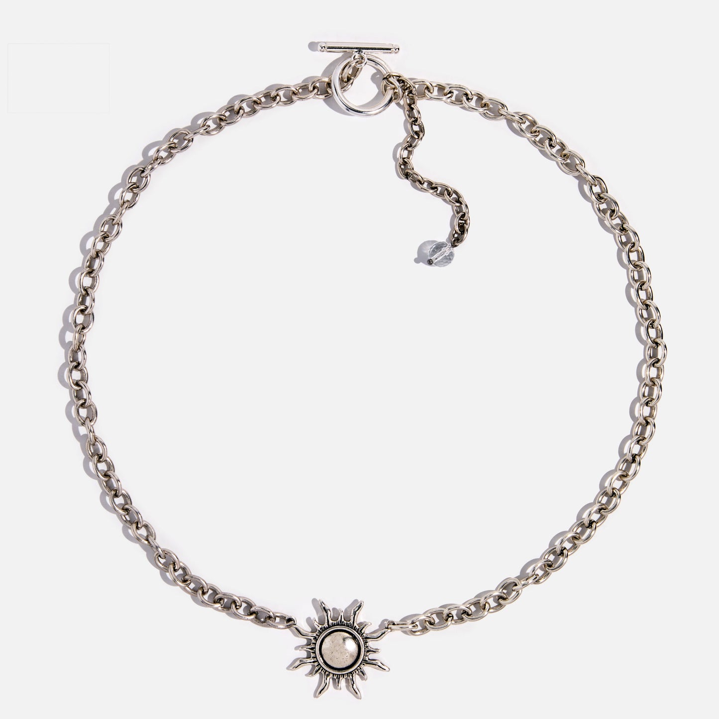 Grateful Sun Choker Necklace – Silver midi choker
