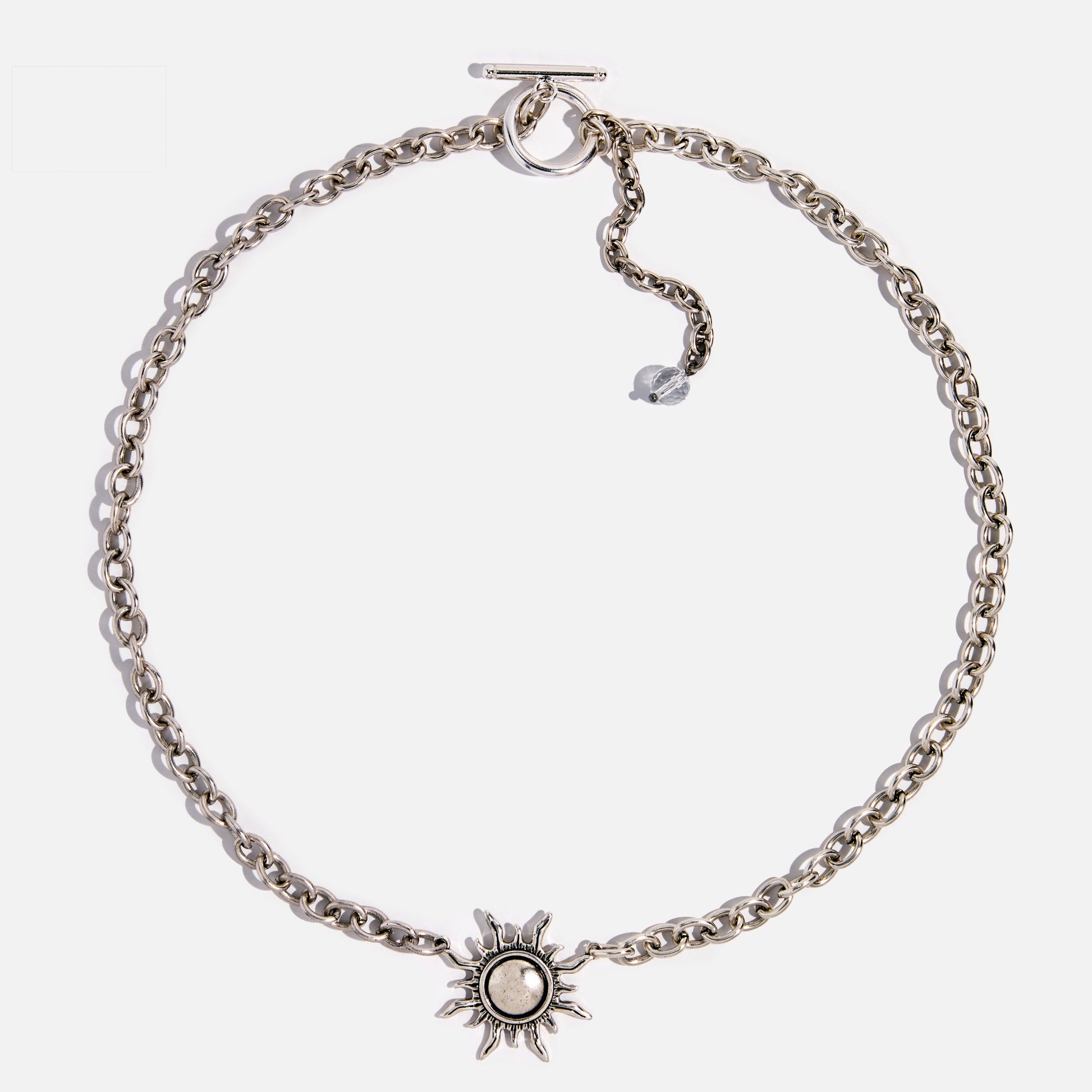 Grateful Sun Choker Necklace – Silver midi choker