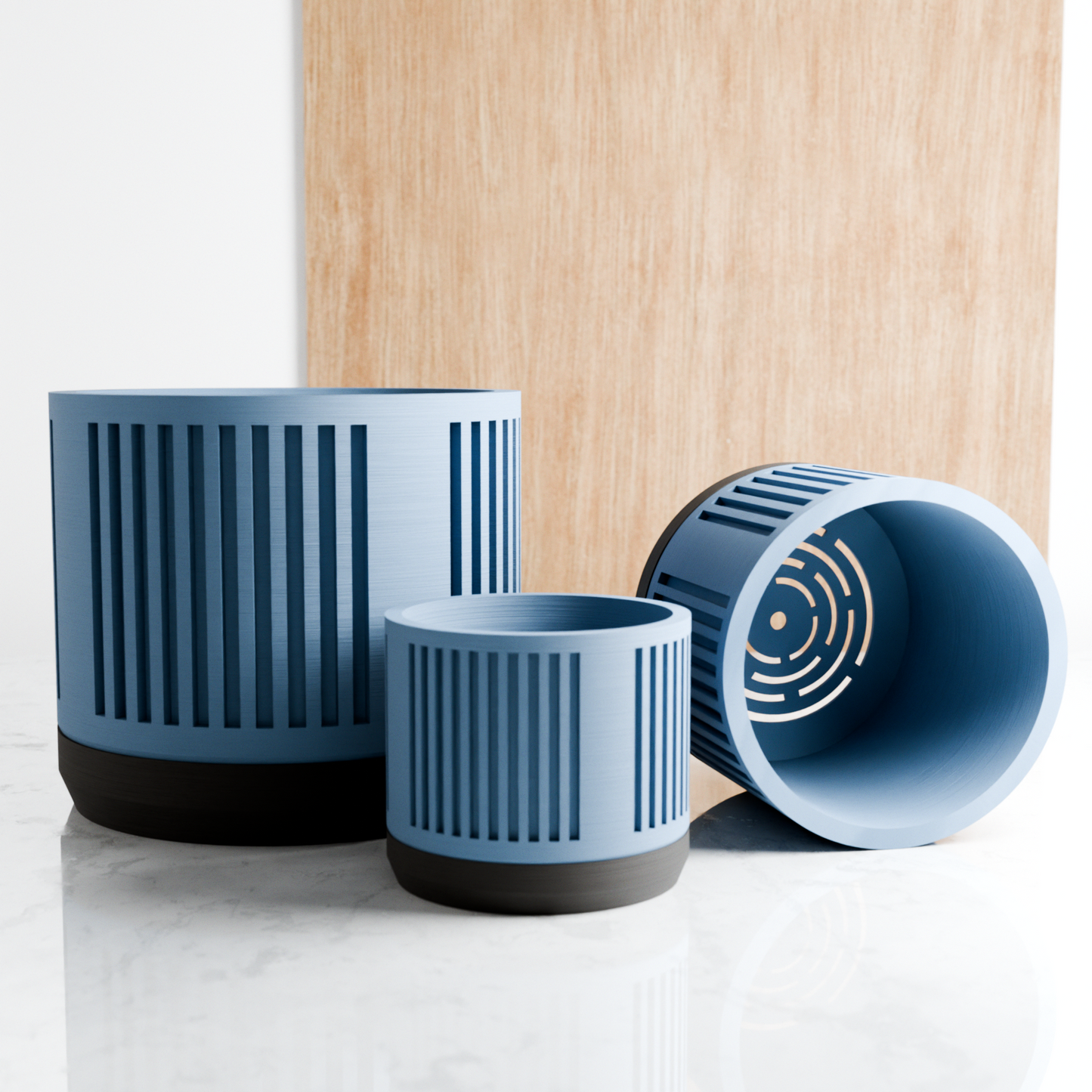 HERITAGE Planter – Muted Blue Planter