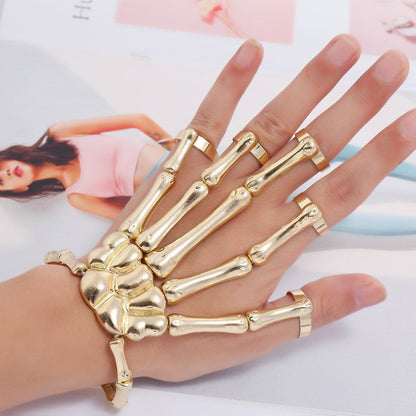Popular Halloween Punk Exaggerated Ghost Hand Skull Bracelets