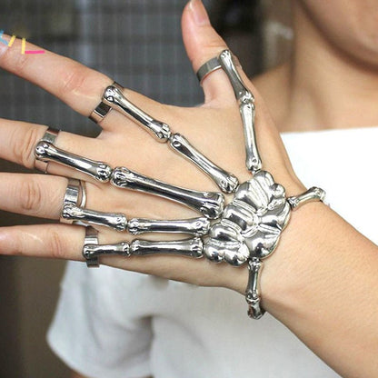 Popular Halloween Punk Exaggerated Ghost Hand Skull Bracelets