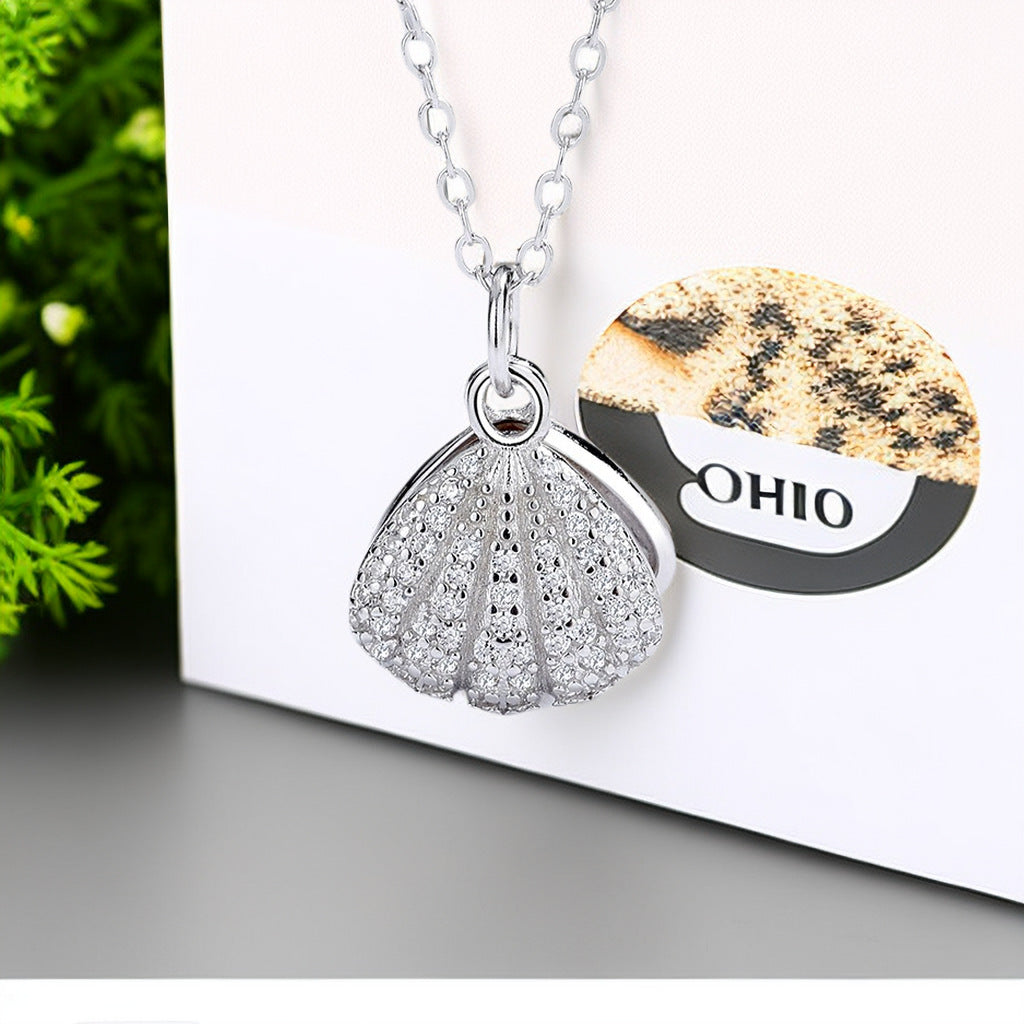 Shell Pearl Singapore Chain Necklace – Minimalist Style | White Gold & Yellow Gold