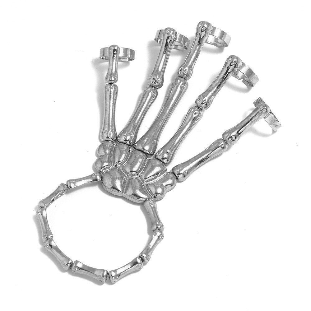 Popular Halloween Punk Exaggerated Ghost Hand Skull Bracelets