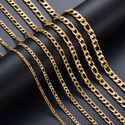 Women's & Men's Hop Gold Stainless Steel Accessory Chain Necklaces