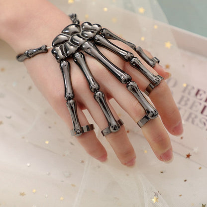 Popular Halloween Punk Exaggerated Ghost Hand Skull Bracelets