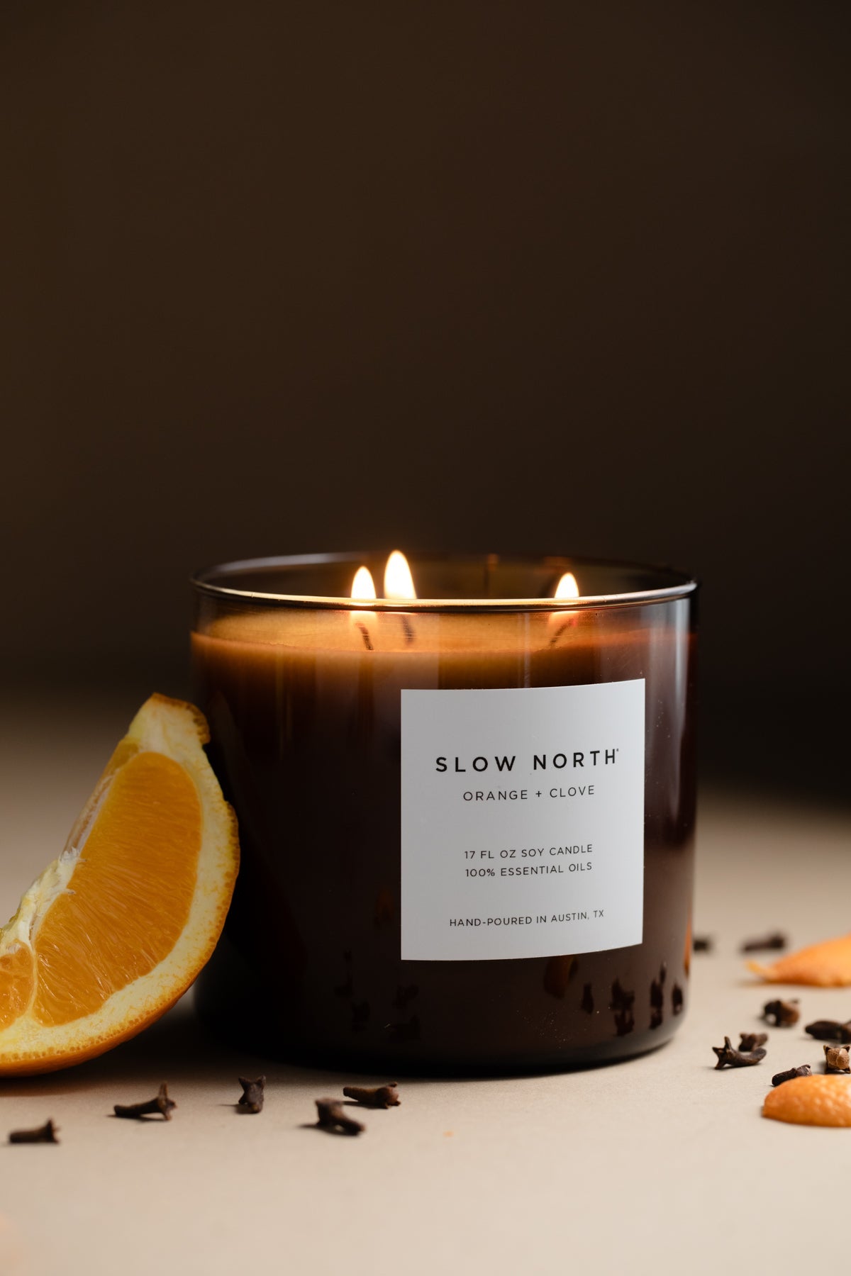 Orange + Clove - 3-Wick Candle