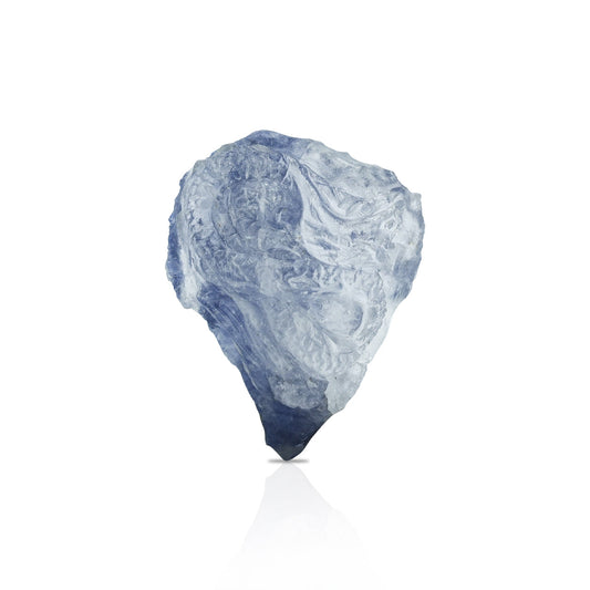 Blue Dumortierite in Quartz Crystal Dragon Carving 39 cts - 1 Piece – RP - Regular Price