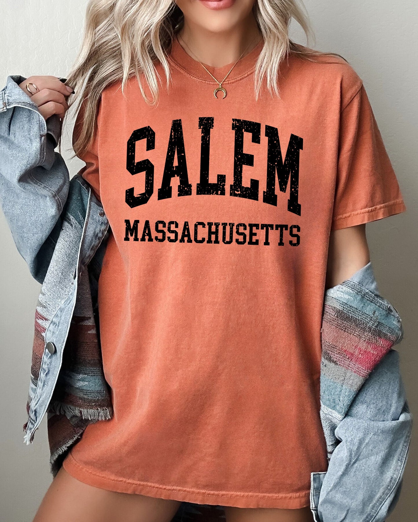 Salem Massachusetts T-Shirt – Comfort Colors Witch City Graphic Tee