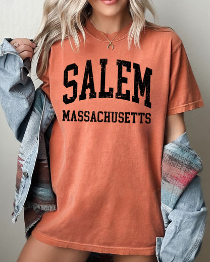 Salem Massachusetts T-Shirt – Comfort Colors Witch City Graphic Tee