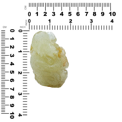 Hand Carved Libyan Desert Tektite Dragon 480 cts - 1 Piece