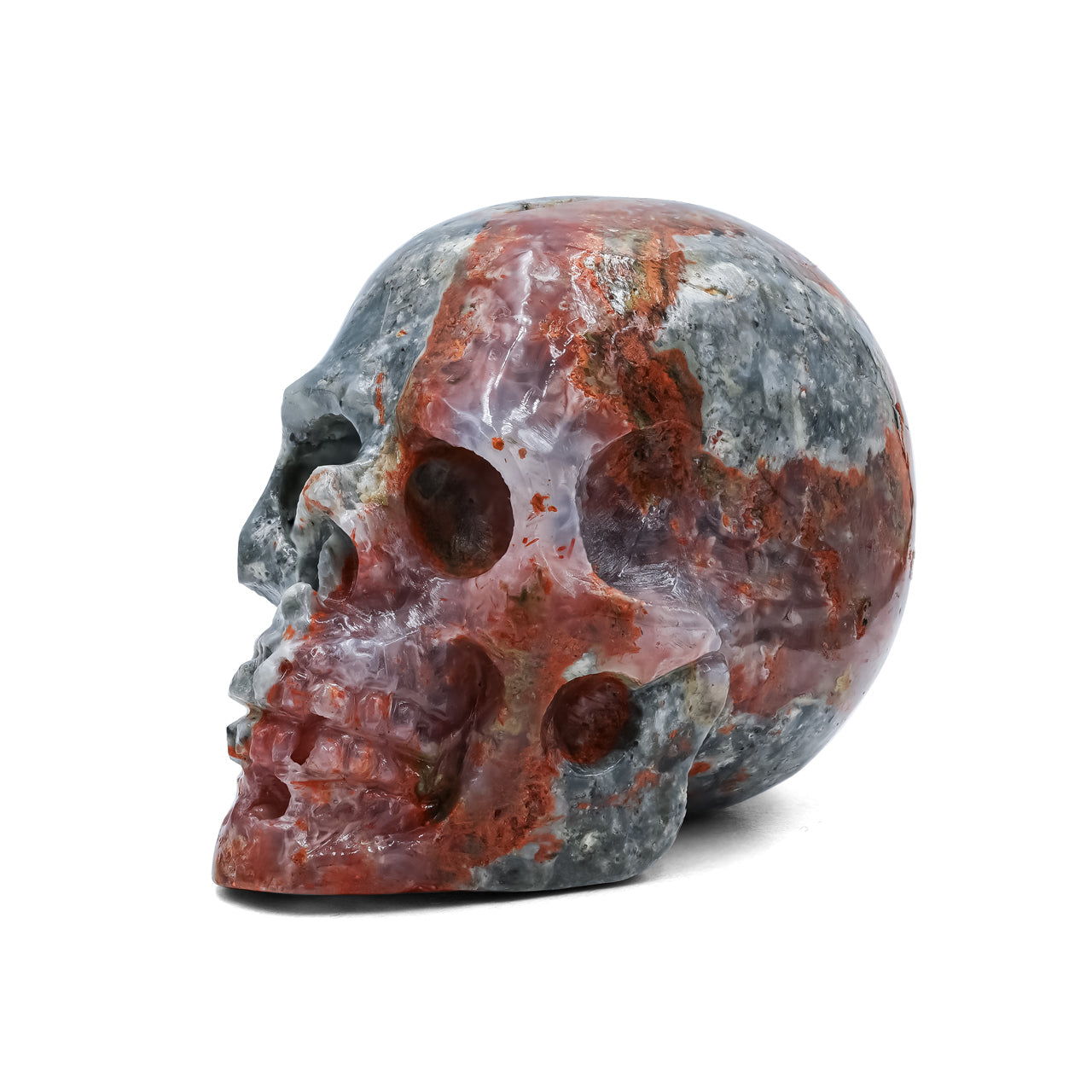 Hand Carved Magma Chalcedony Skull 526.5 cts - 1 Piece – RP - Regular Price