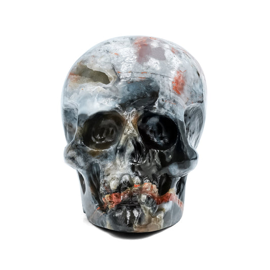 Starborn Hand Carved Magma Chalcedony Skull 566 cts - 1 Piece – RP - Regular Price