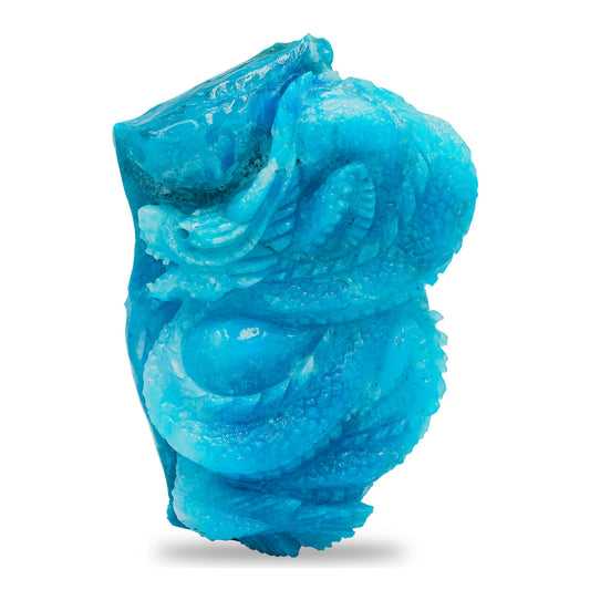 Starborn Hand Carved Peruvian Blue Opal Dragon 161.5 cts - 1 Piece – RP - Regular Price