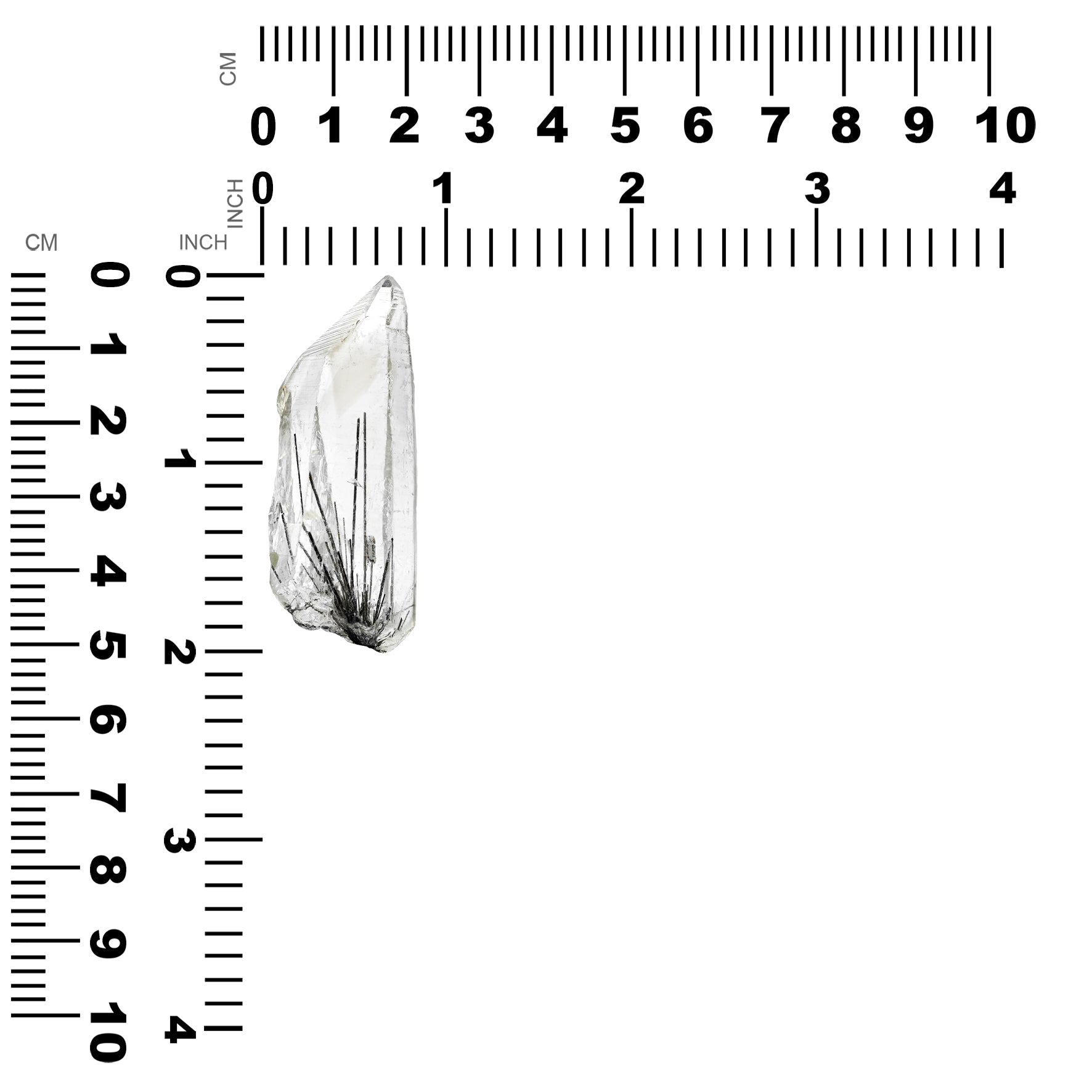 Starborn Clear Quartz Crystal with Black Rutile Collector's Corner Specimen 105 cts - 1 Piece – RP - Regular Price