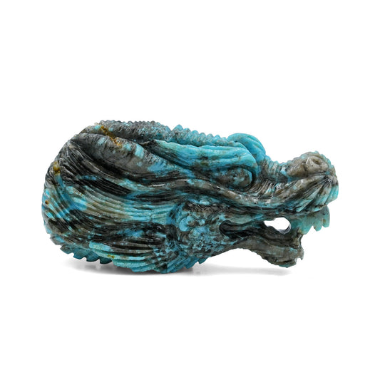 Starborn Patagonia Turquoise Dragon Head Carving (152.5ct) - 1 Piece