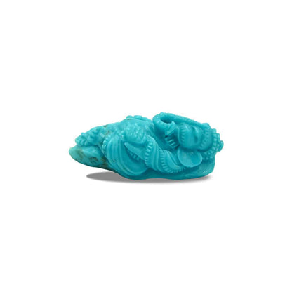 Hand Carved Turquoise Ganesh 50ct - 1 Piece – RP - Regular Price