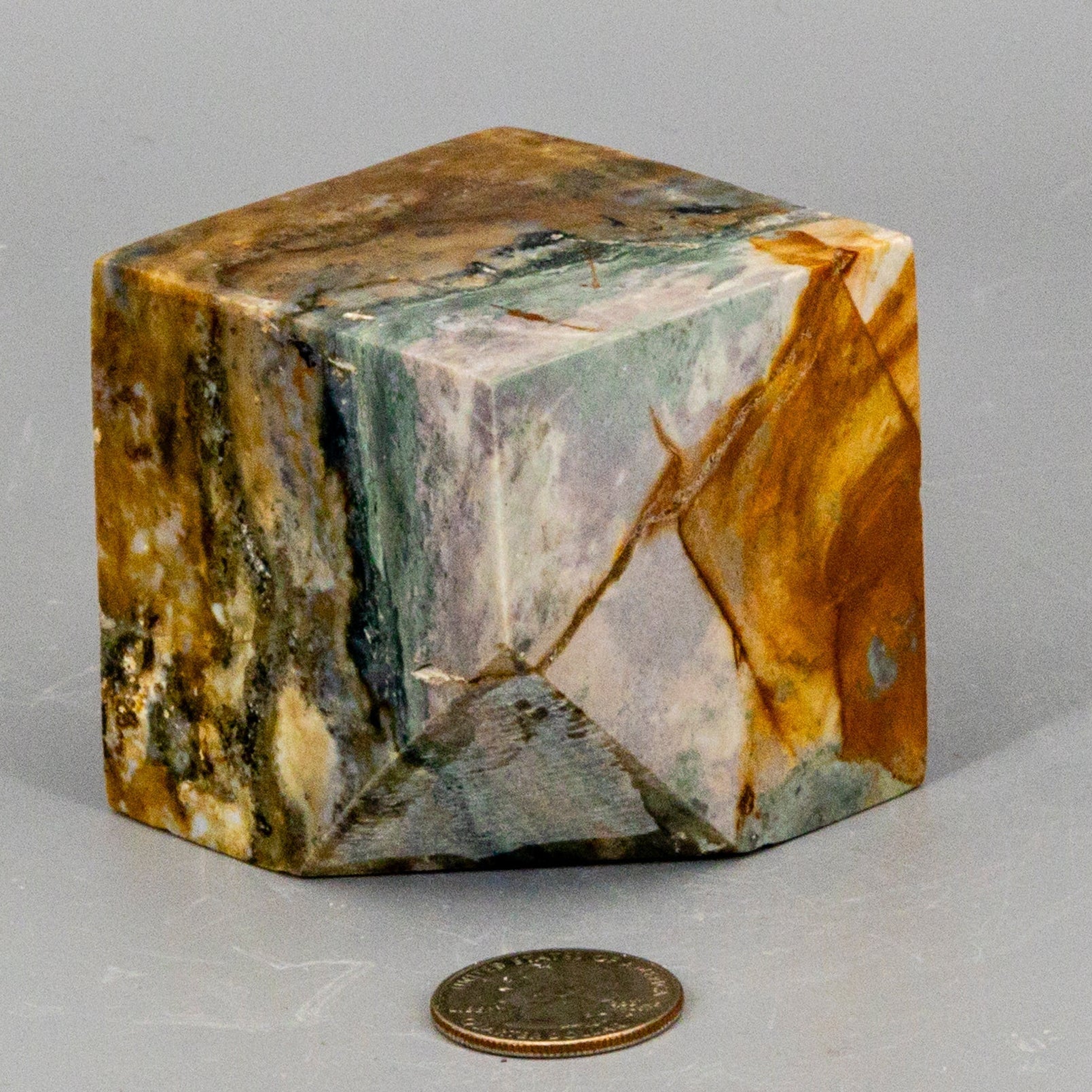 Ocean Jasper Crystal Cube w/t Cut Corner – Cubes