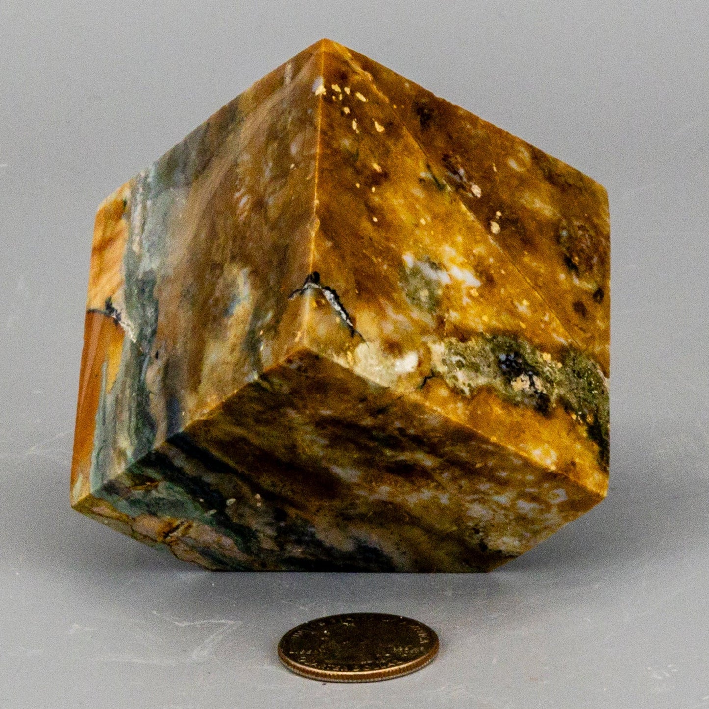 Ocean Jasper Crystal Cube w/t Cut Corner – Cubes
