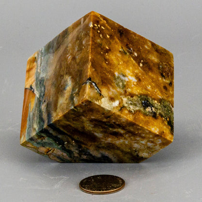 Ocean Jasper Crystal Cube w/t Cut Corner – Cubes