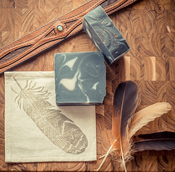 Leather/Cedar/Sandalwood - Handmade Soap