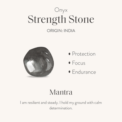 Grounded in Love - Black Onyx Heart Diamond Evil Eye Necklace