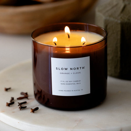 Orange + Clove - 3-Wick Candle