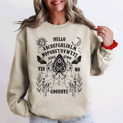 Ouija Board, Spooky, Tarot, Halloween, Witch Sweatshirt