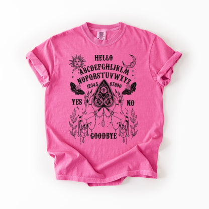 Ouija Board T-Shirt – Comfort Colors Witchy Halloween Graphic Tee