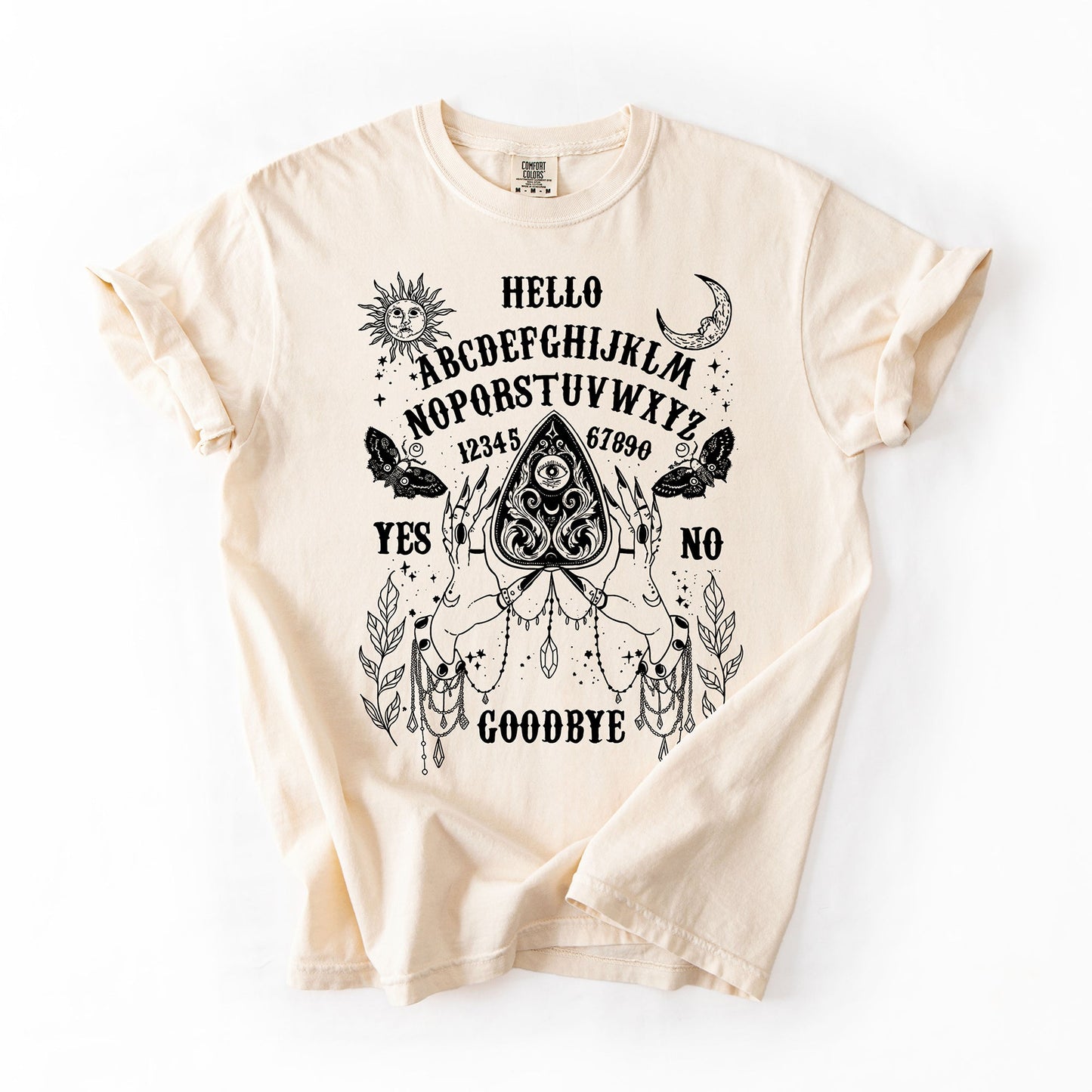Ouija Board T-Shirt – Comfort Colors Witchy Halloween Graphic Tee