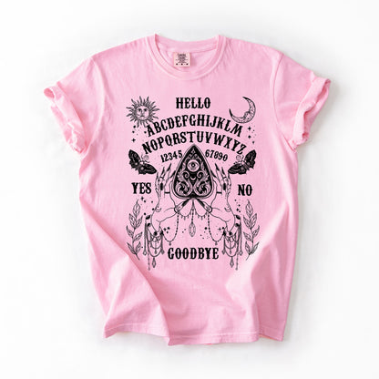 Ouija Board T-Shirt – Comfort Colors Witchy Halloween Graphic Tee