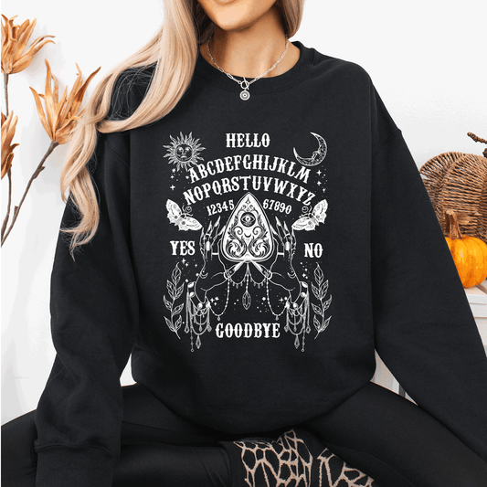Ouija Board, Spooky, Tarot, Halloween, Witch Sweatshirt