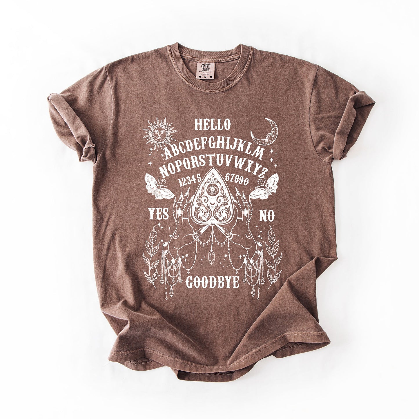 Ouija Board T-Shirt – Comfort Colors Witchy Halloween Graphic Tee