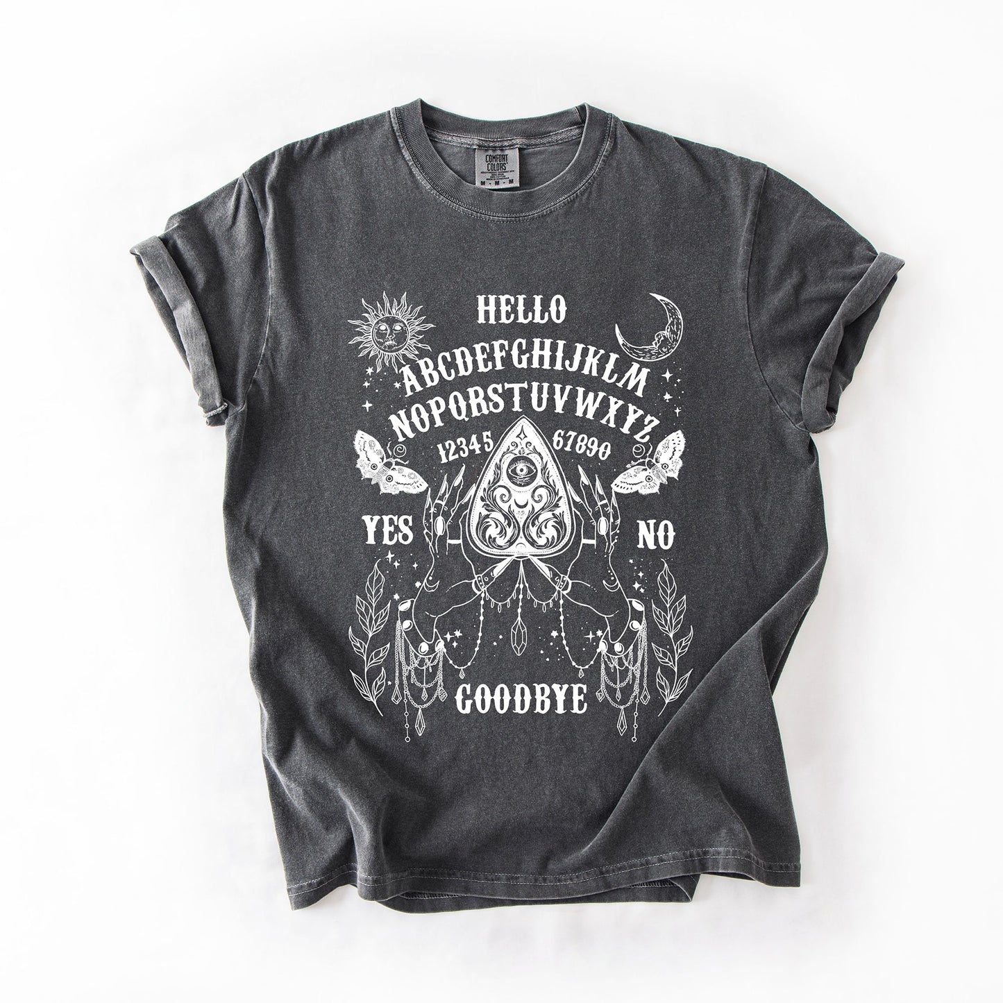 Ouija Board T-Shirt – Comfort Colors Witchy Halloween Graphic Tee