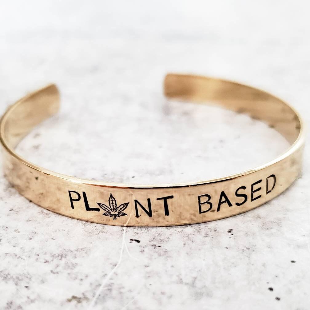 Plant Based Bracelet - Vegan Cannabis Cuff Jewelry – Bracelets