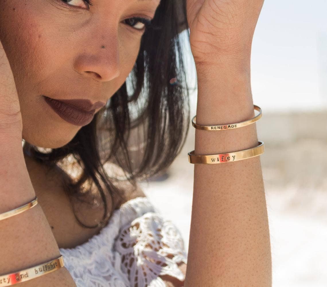Plant Based Bracelet - Vegan Cannabis Cuff Jewelry – Bracelets