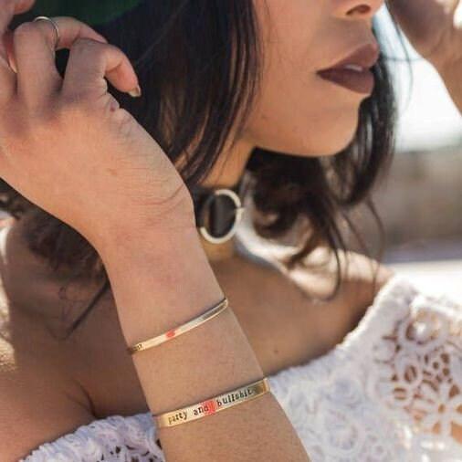 Plant Based Bracelet - Vegan Cannabis Cuff Jewelry – Bracelets