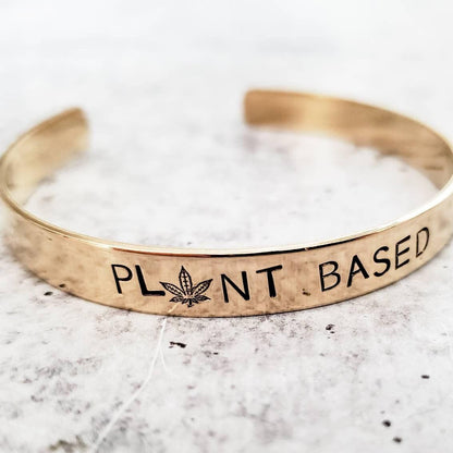 Plant Based Bracelet - Vegan Cannabis Cuff Jewelry – Bracelets